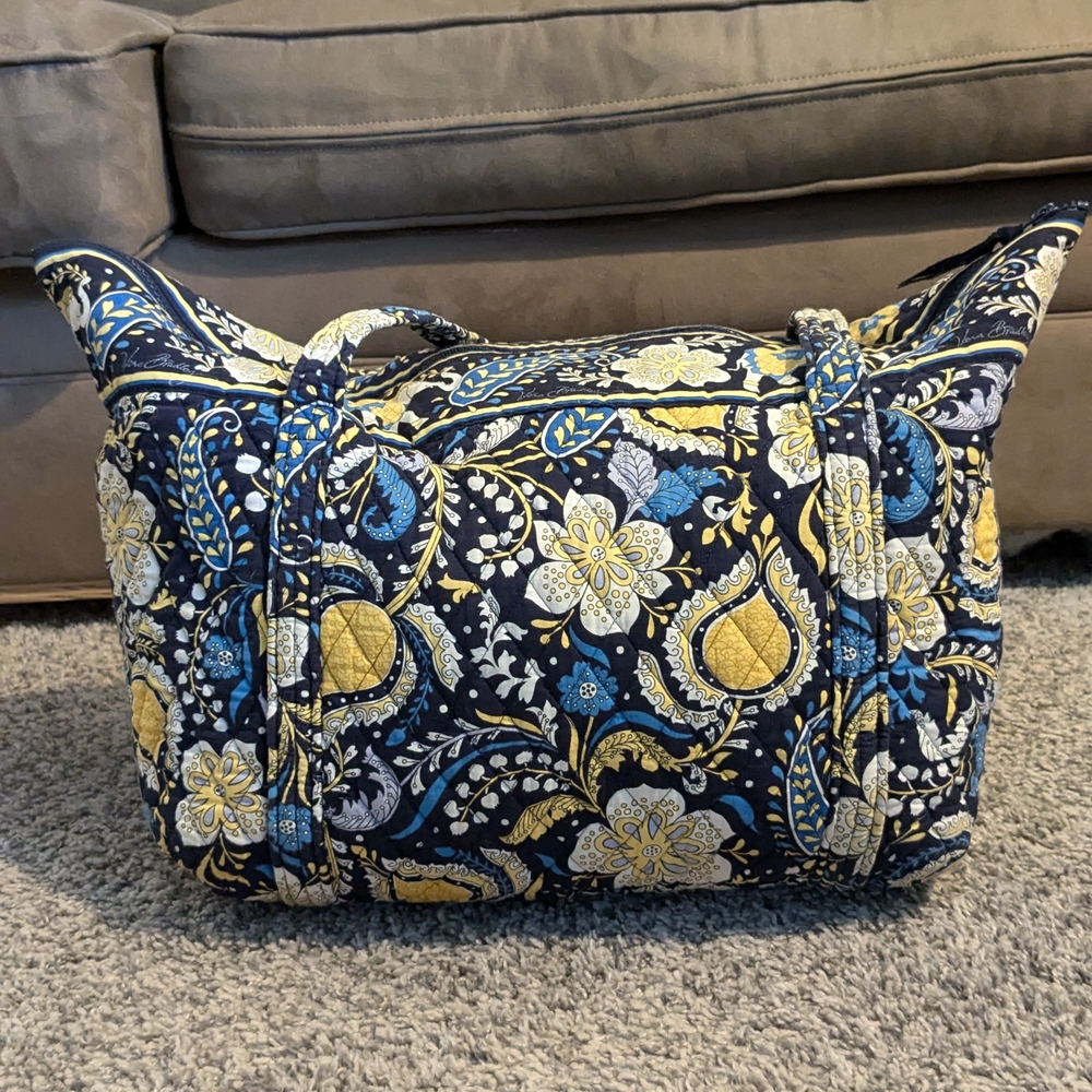 Vera Bradley Blue and Yellow Floral Women's Bag